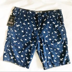 NWT Indigo Star Men’s Navy Blue Printed Shorts